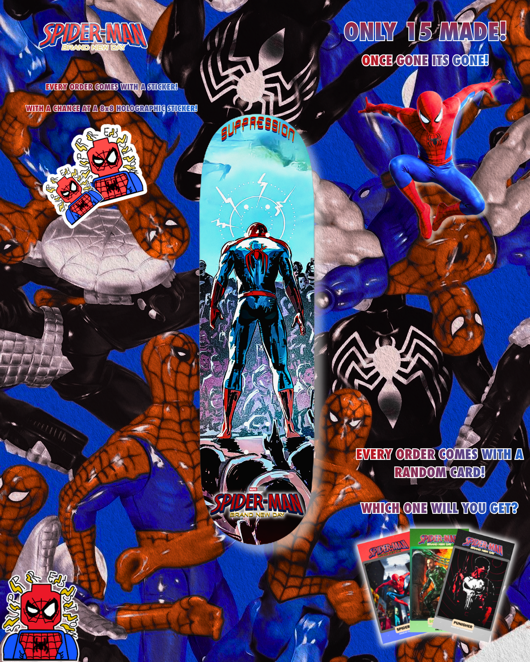 SPIDERMAN BRAND NEW DAY SKATEDECK(LIMITED)